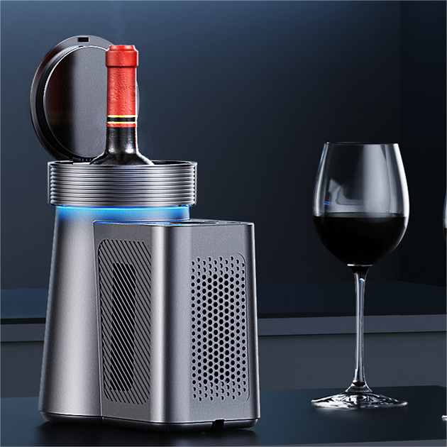 Enfriador de Vino Tinto Baikang BK-JC01, Enfriamiento Rápido, Control Preciso de Temperatura, Congela Vino Tinto, Bebidas, Agua Mineral, Ahorro de Energía, Silencioso, Compacto, Conveniente