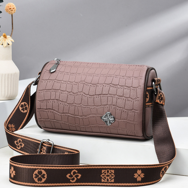 Small Bucket Bag Women New Pillow Bag Large Capacity Stone Pattern Shoulder Crossbody Bag