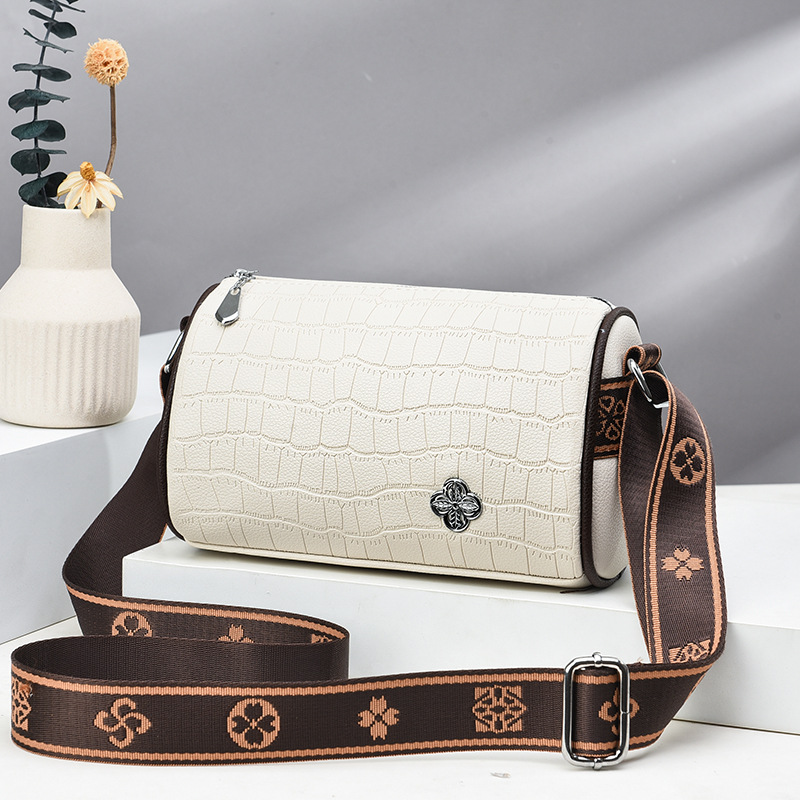 Small Bucket Bag Women New Pillow Bag Large Capacity Stone Pattern Shoulder Crossbody Bag