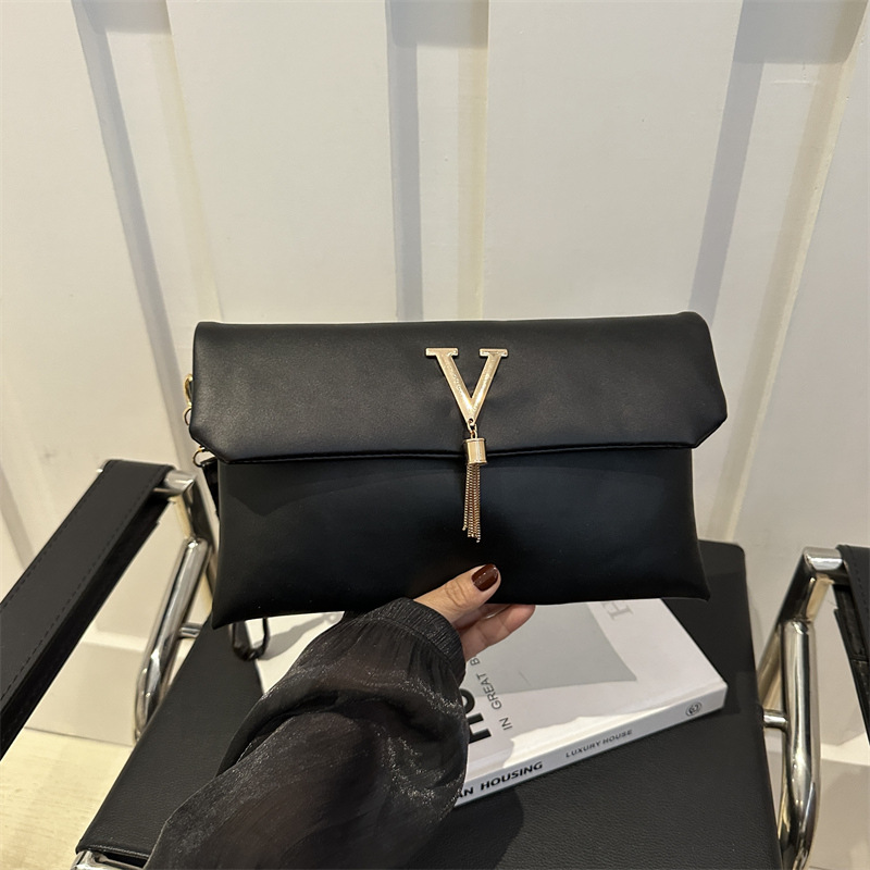 ニューヨーロピアン＆アメリカン スタイル クラッチ、V字型装飾バックル ウォレット、多機能トレンド ミニマリスト マネークリップ