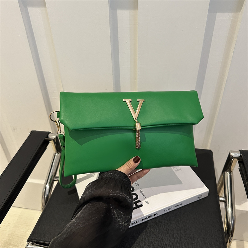 ニューヨーロピアン＆アメリカン スタイル クラッチ、V字型装飾バックル ウォレット、多機能トレンド ミニマリスト マネークリップ