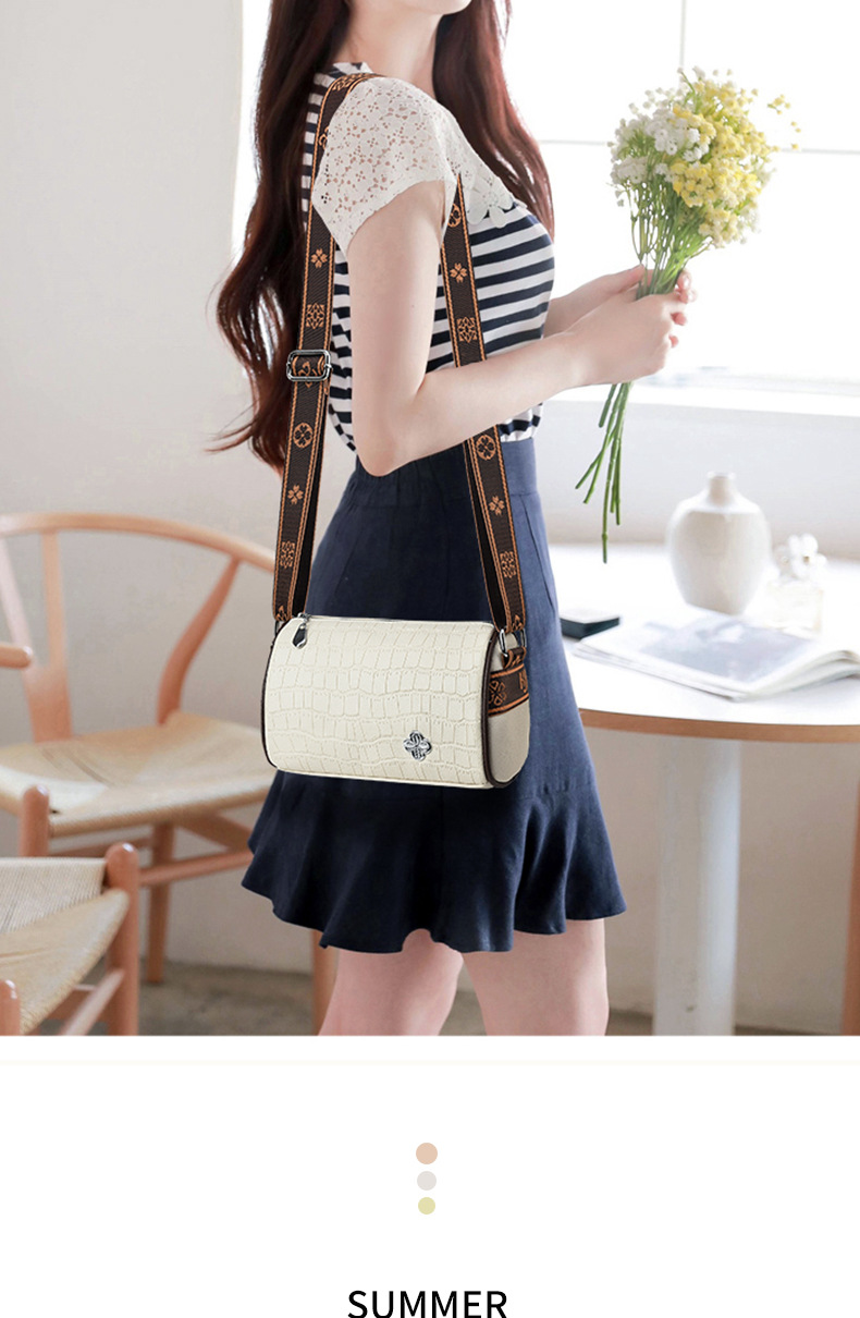 Small Bucket Bag Women New Pillow Bag Large Capacity Stone Pattern Shoulder Crossbody Bag