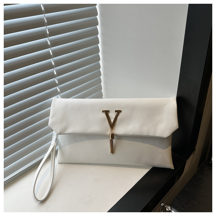 ニューヨーロピアン＆アメリカン スタイル クラッチ、V字型装飾バックル ウォレット、多機能トレンド ミニマリスト マネークリップ