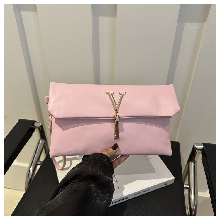 ニューヨーロピアン＆アメリカン スタイル クラッチ、V字型装飾バックル ウォレット、多機能トレンド ミニマリスト マネークリップ