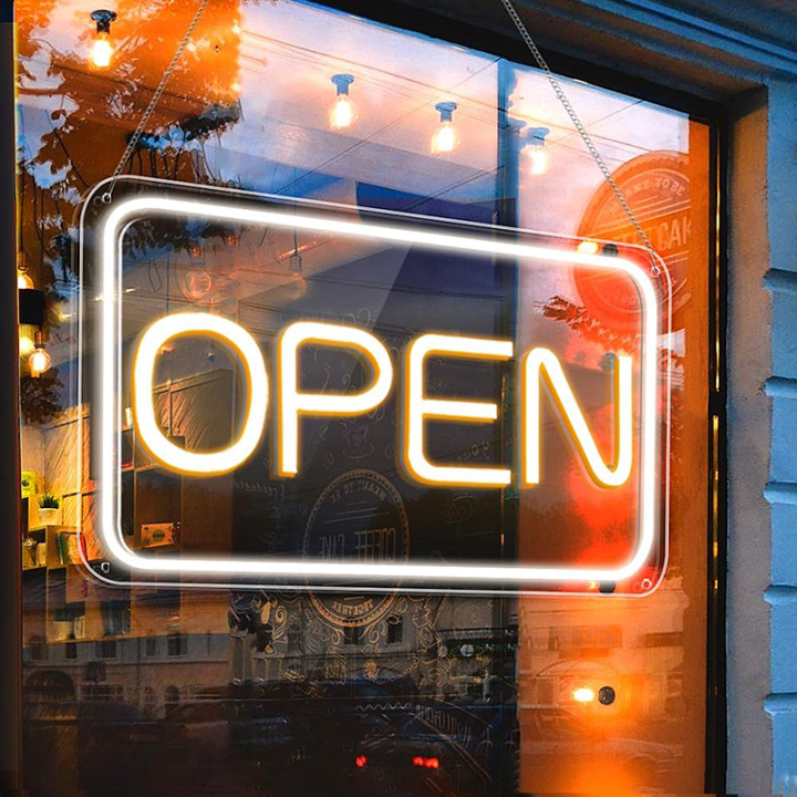 OPENネオンサイン 調光可能 カスタムネオンサイン ビジネス用ウォールデコレーション